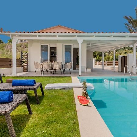Astarte Villas - Villa Siesta With Private Pool Argassi Bagian luar foto