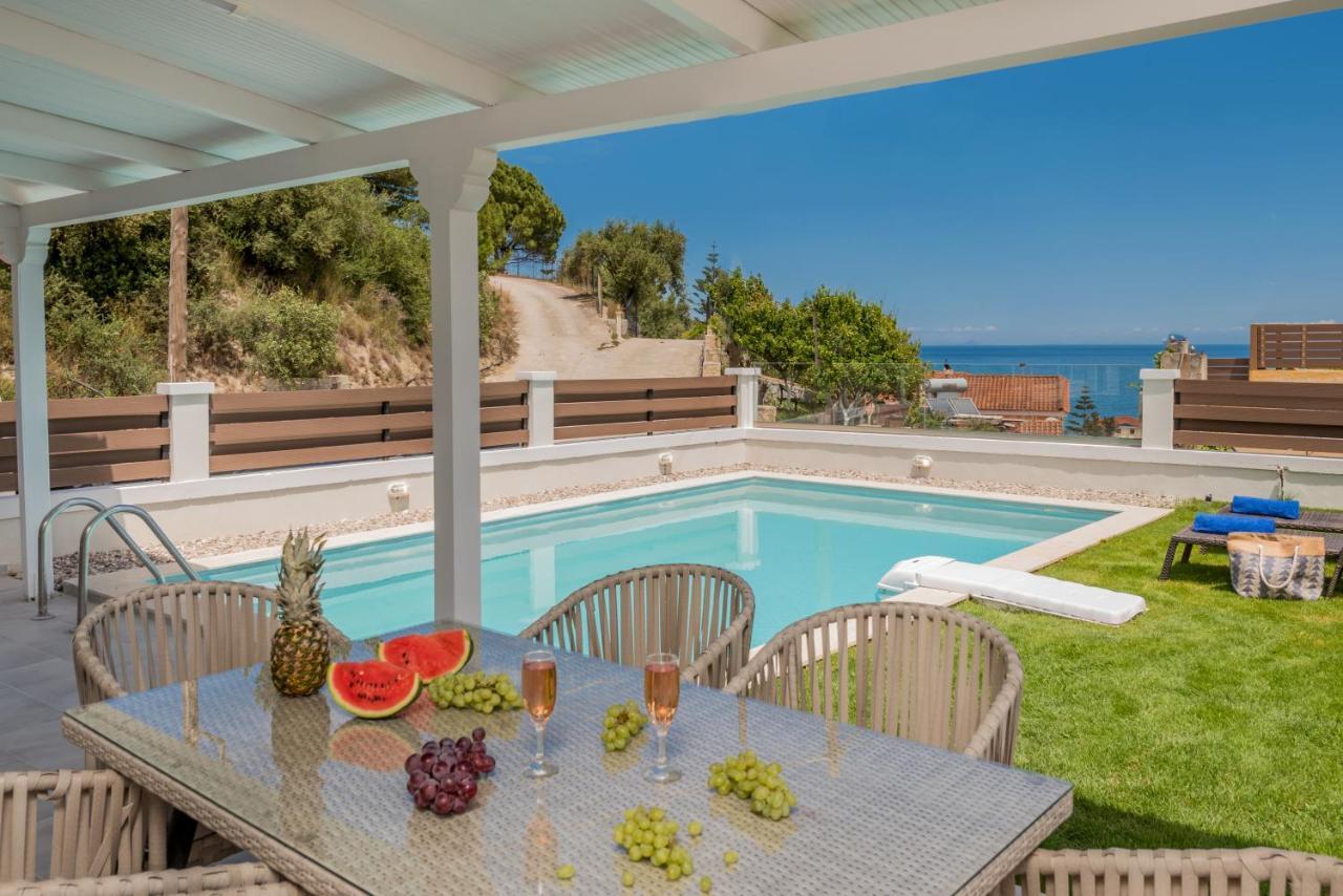Astarte Villas - Villa Siesta With Private Pool Argassi Bagian luar foto
